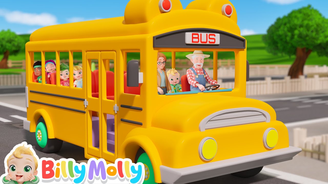 Classic Wheels on the bus | Best Nursery Rhymes for kids | Billy Molly - Learning Songs