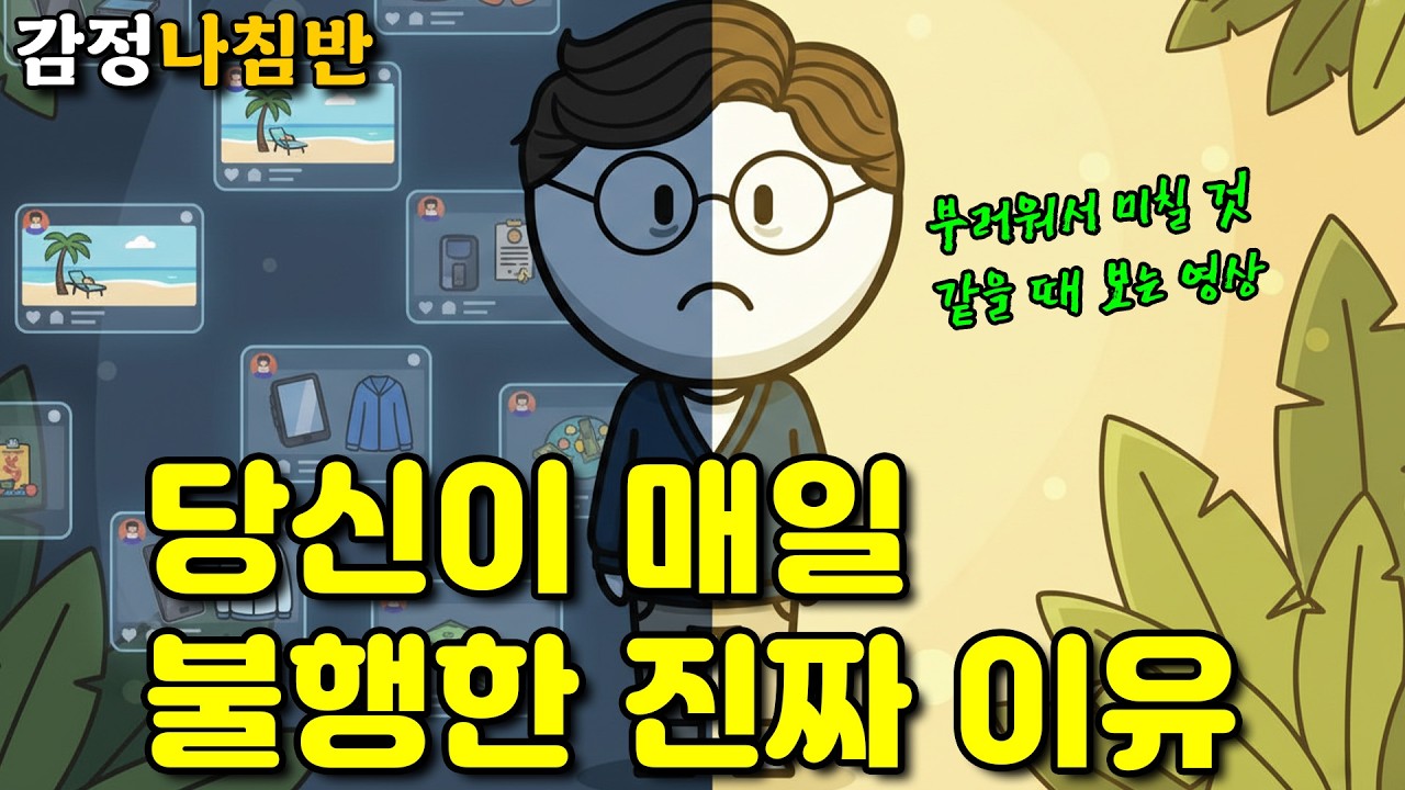 남들 다 행복해 보이는데 나만 왜 이럴까? (비교하는 습관 완벽하게 고치는 법)