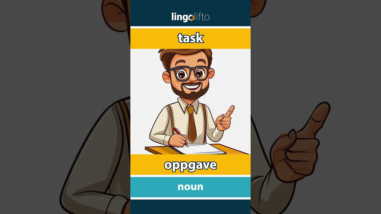 🇬🇧🇳🇴 task - oppgave : vocabulary builder : learn English : la oss l&aelig;re engelsk