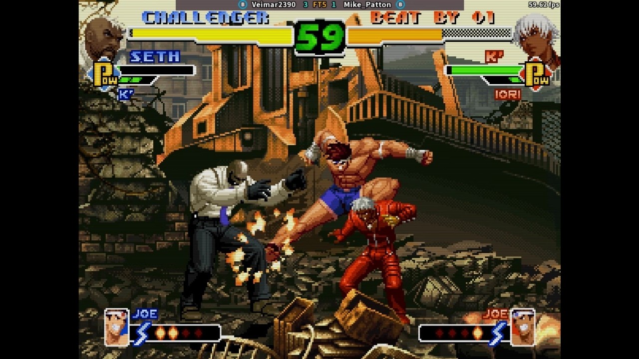 fightcade 2 kof 2000 Veimar2390 (Argentina) vs Mike_Patton (Chile)