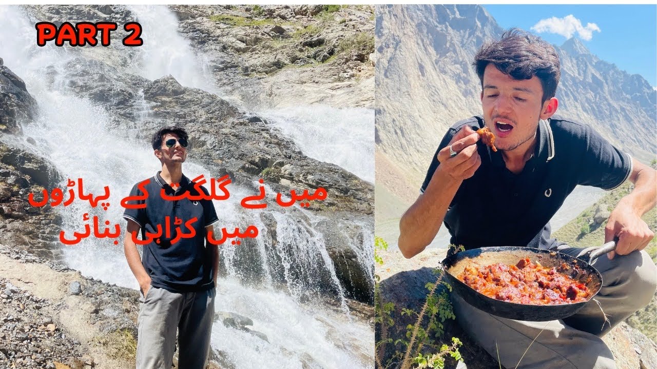 Khadaye  on the Mountain Top || Cooking Beside a Waterfall(Nature’s Music) |  waterfalls in Gilgit 