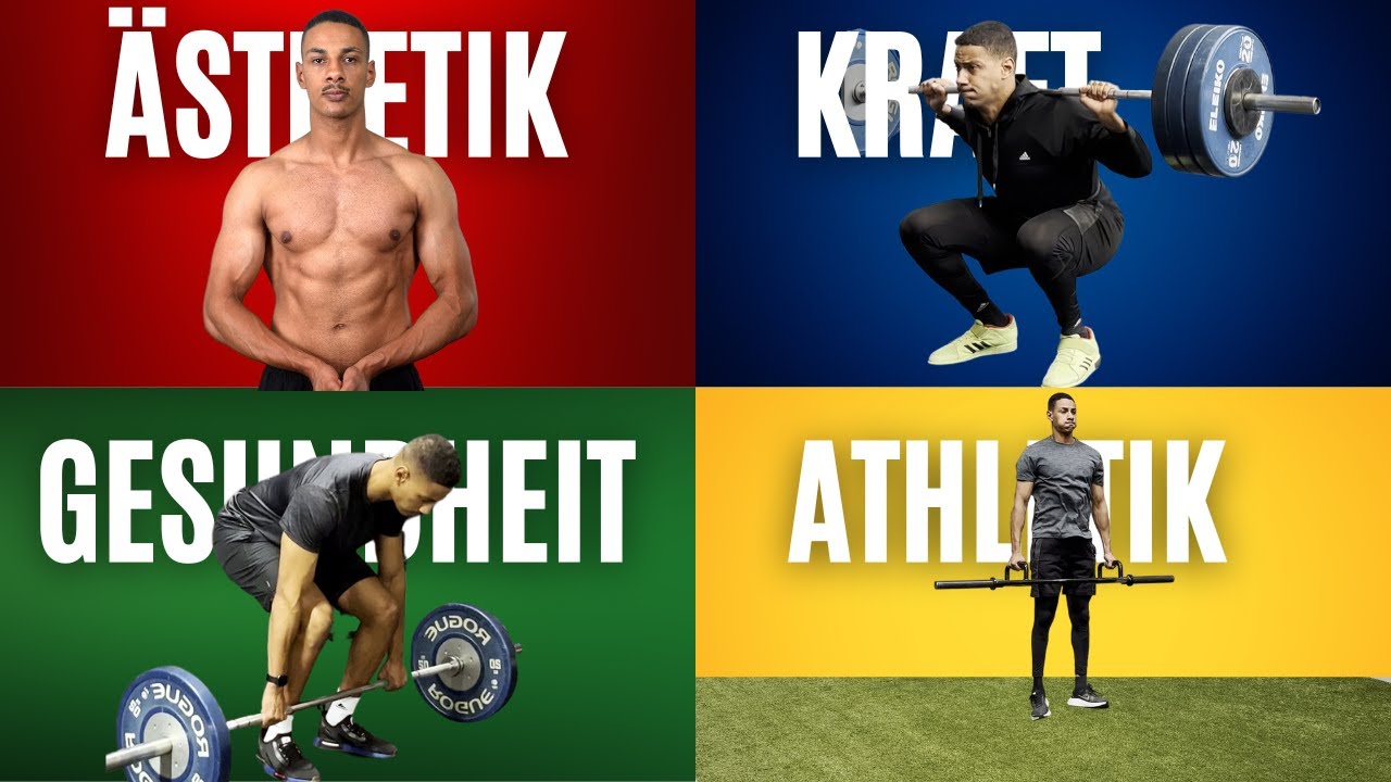 Wie man f&uuml;r verschiedene Ziele trainiert (Fettverlust/Muskelaufbau/Gesundheit/Kraft/Athletik)