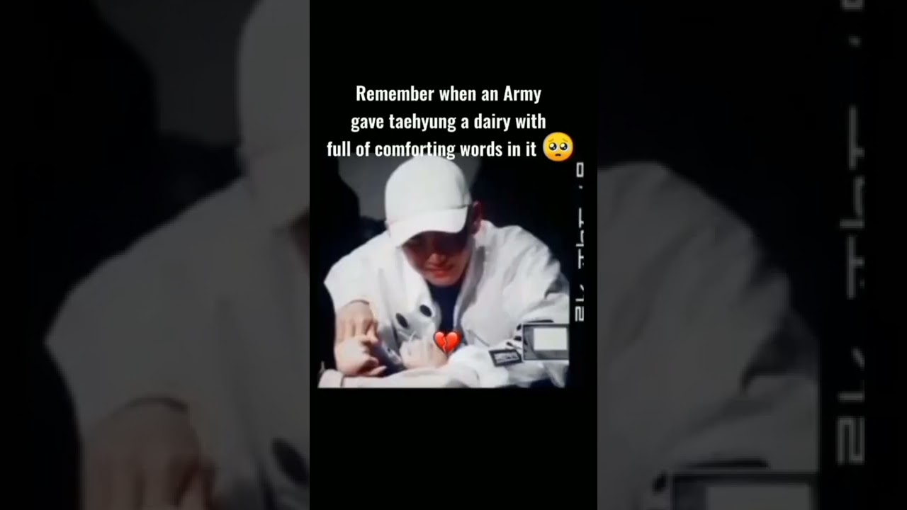 Taehyung crying at fan meeting 😭