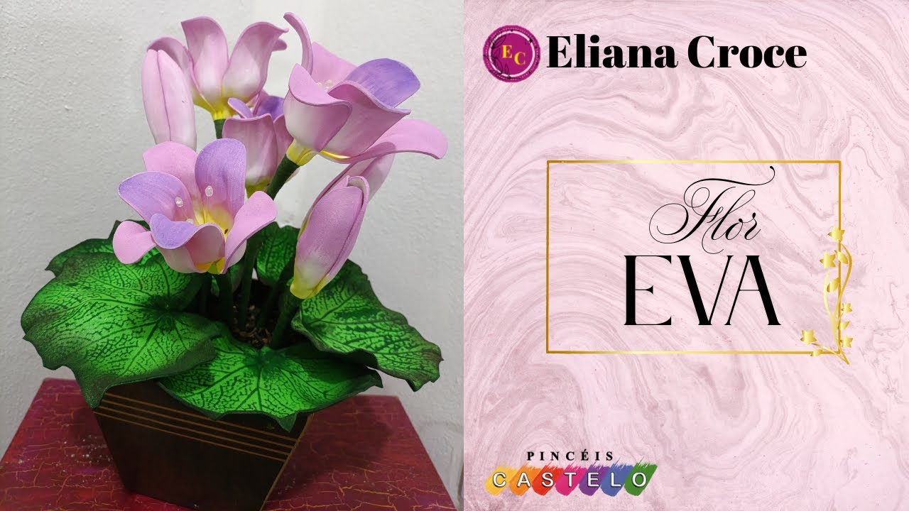 Como fazer flor de EVA usando colher como molde