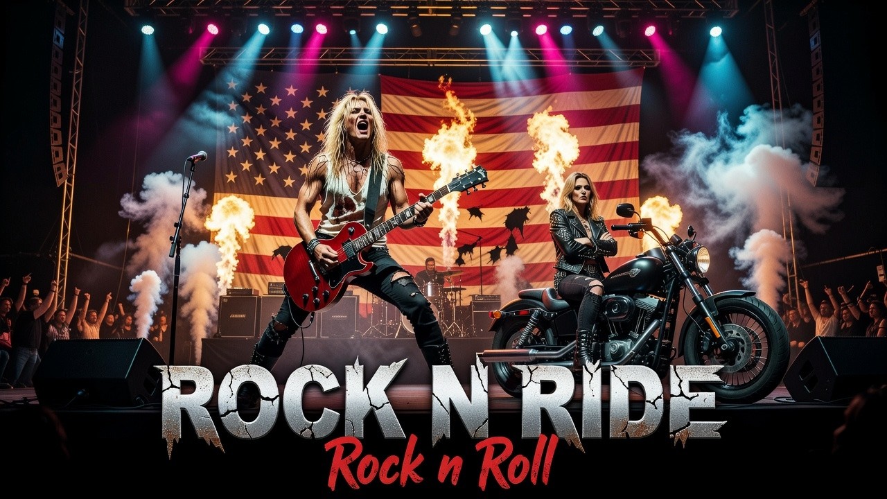 Best American Biker Rock 🎸 Rock N Ride 🔥 Steel & Freedom | Harley on the Open Road