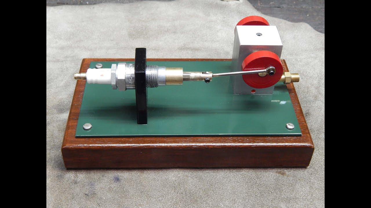 Steam engine made from a spark plug