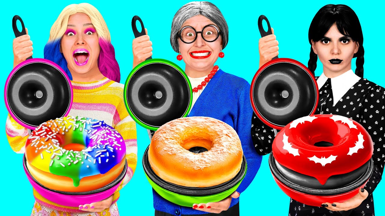 Кулинарный Челлендж: Я против Бабушки | Забавные Лайфхаки с Едой от BaRaDa Gold Challenge