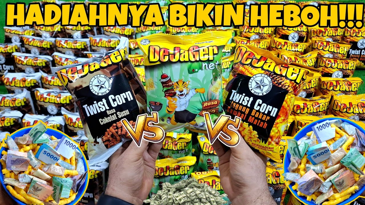 VIRAL!!! HADIAH UANGNYA BIKIN HEBOH!!! UNBOXING CIKI DEJAGER BBQ NET vs JAGUNG BAKAR vs COKLAT SUSU