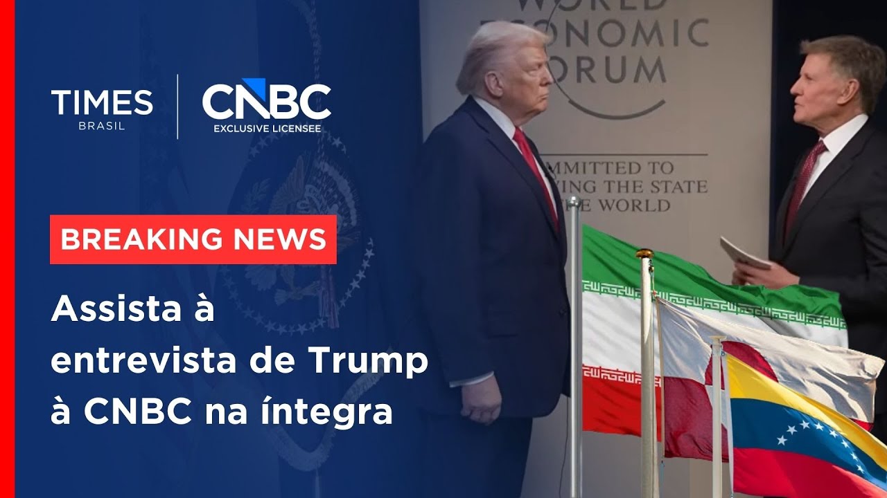 EXCLUSIVO CNBC: Trump detalha acordo sobre Groenlândia, defende ataque ao Irã e fala de Venezuela