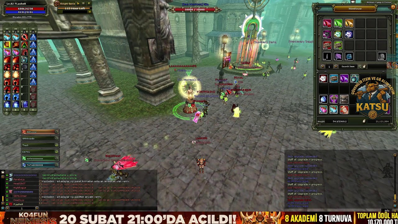 #KO4FUN 🔥NEMESİS AÇILDI 🔥#KnightOnline 🔥 #PvPServer🔥🏆 FLASHER