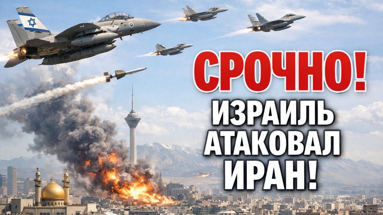 СРОЧНО! Началась война в Иране! Израиль при поддержке США наносит удары по Тегерану!