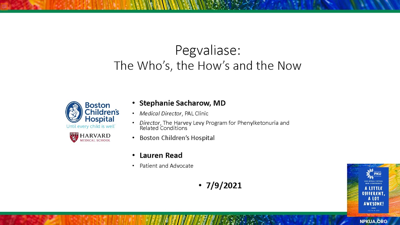 2021 NPKUA Conference - Pegvaliase: The Who&rsquo;s, the How&rsquo;s and the Now