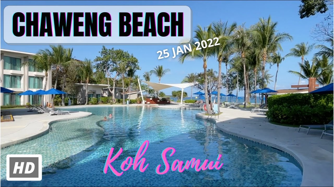 HD KOH SAMUI | Chaweng Beach | Virtual Walking Tour | Discovery | 25 JAN 2021