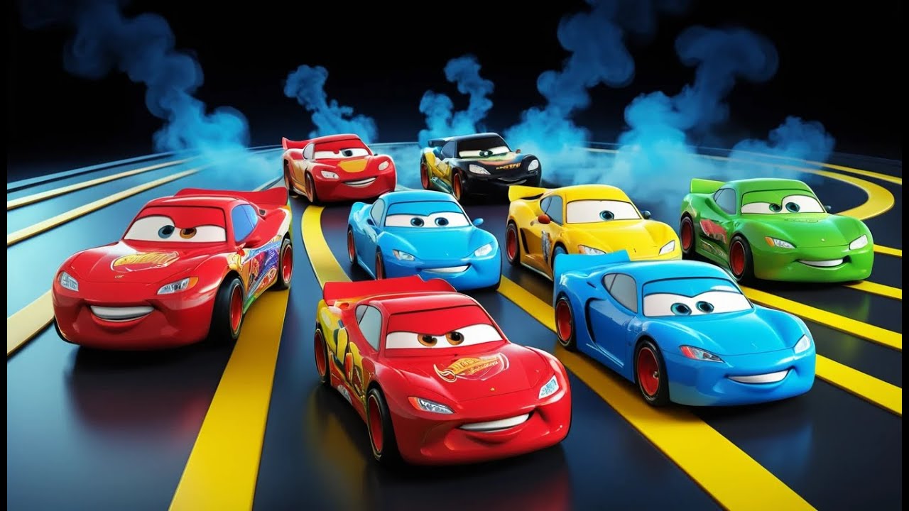 Four Little Toy Cars Drift Drift Drift | Racing Song & Counting Rhyme for Kids