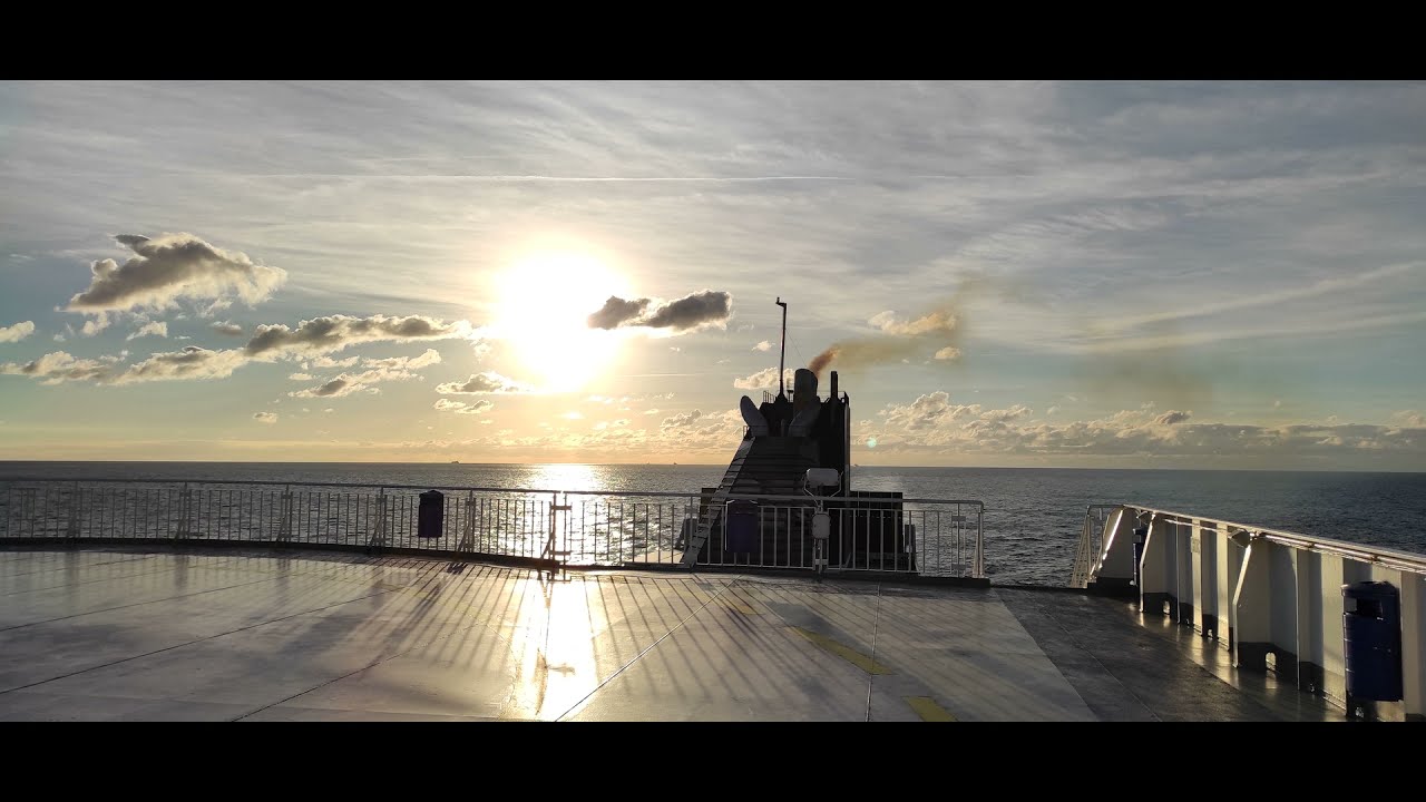 Rosslare, Irland -Dunkerque France DFDS Ferry  crossing
