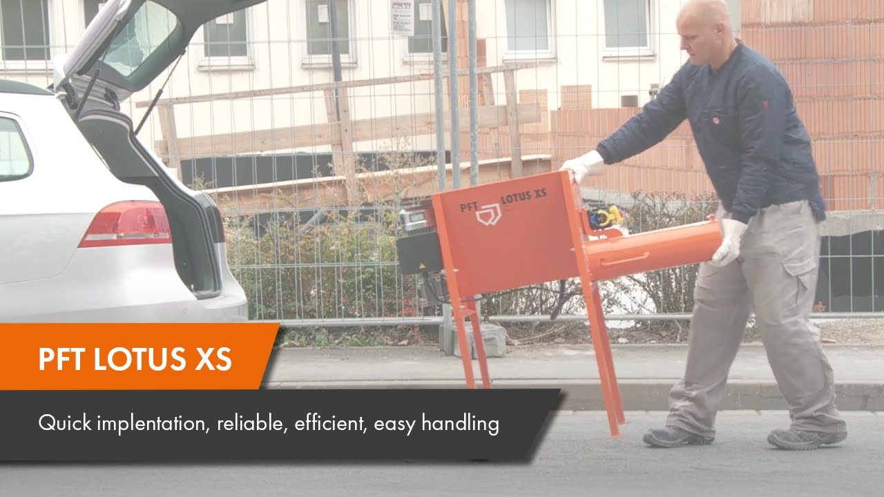 PFT LOTUS XS - Quickly implementation, reliable, efficient, easy handling