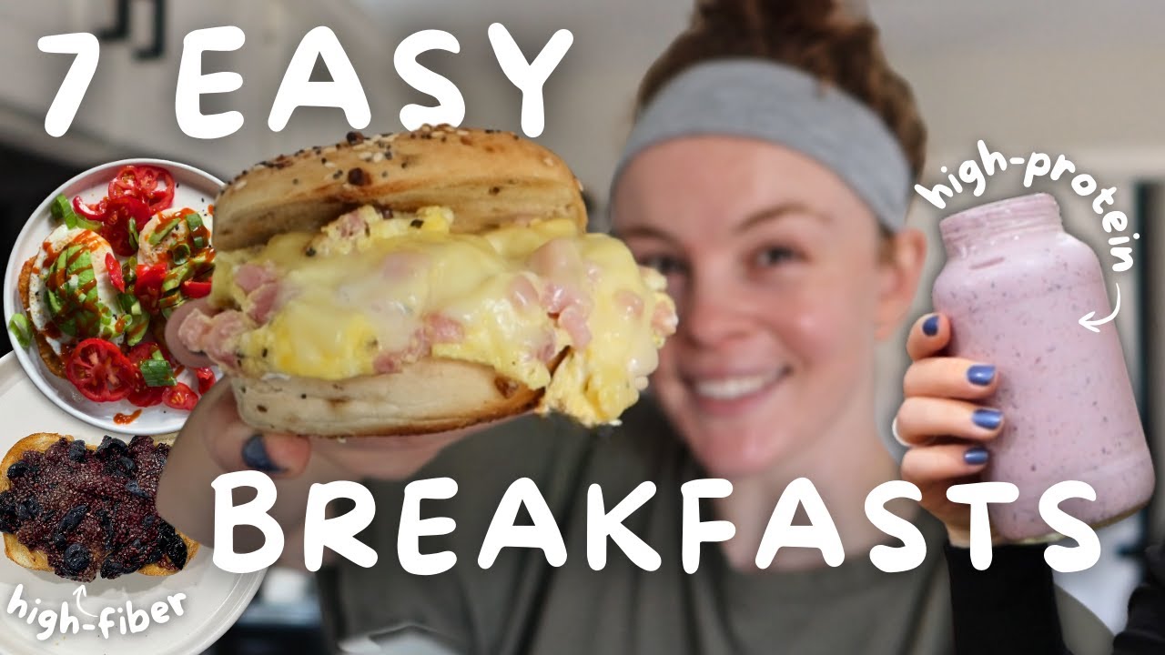 What I Eat For Breakfast in a Week as a Dietitian (SUPER EASY IDEAS!)