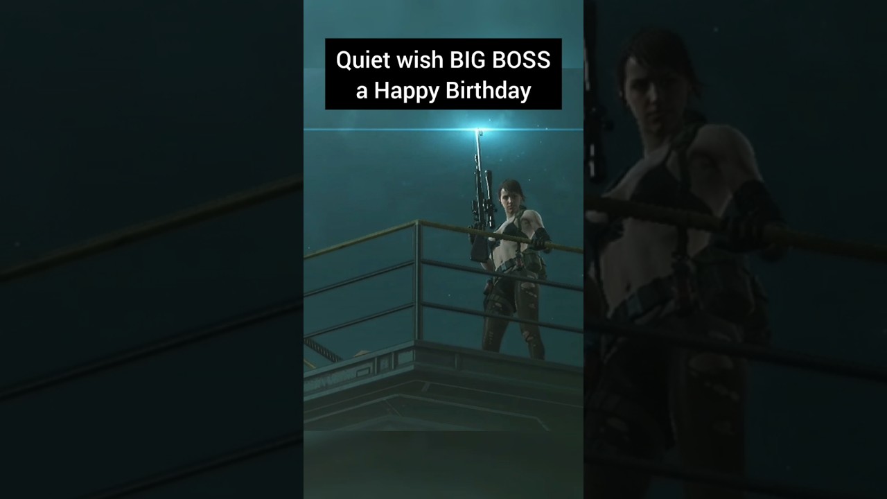 Quiet wish BIG BOSS a happy birthday 🎂: MGSV TPP #mgsv #mgsvtpp #mgs #gaming #birthday #biggboss