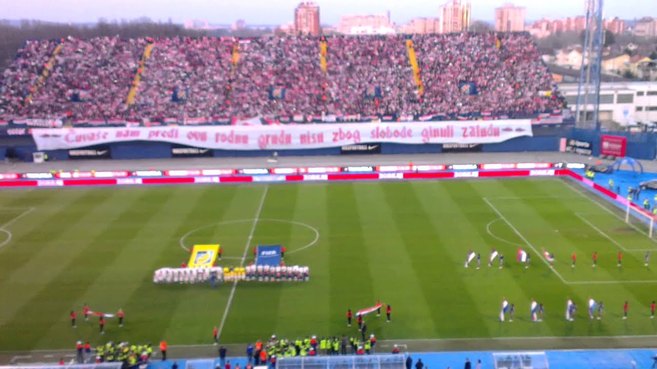 Himna Srbije (Bože pravde) - Hrvatska : Srbija, Zagreb Maksimir 22.03.2013.