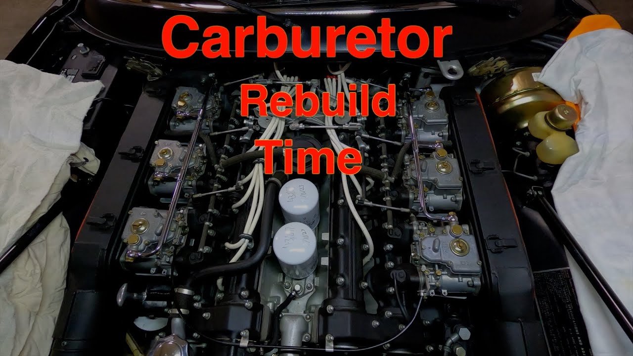 Ferrari 365GTC4 Carburetor Cleaning