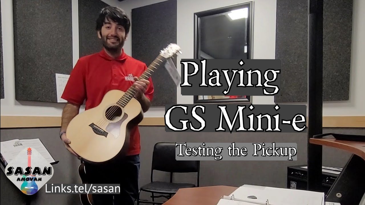Playing Taylor GS Mini-e and testing its Pickup