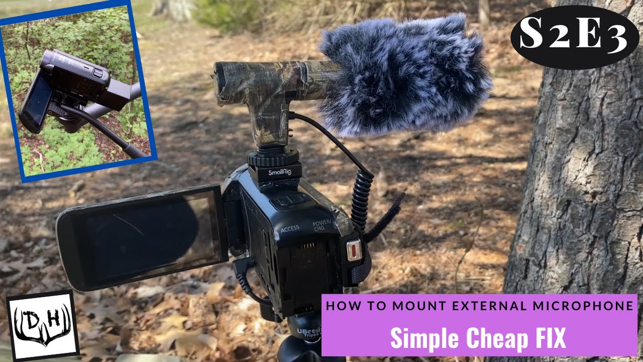 How to Mount External Microphone SIMPLE CHEAP Fix