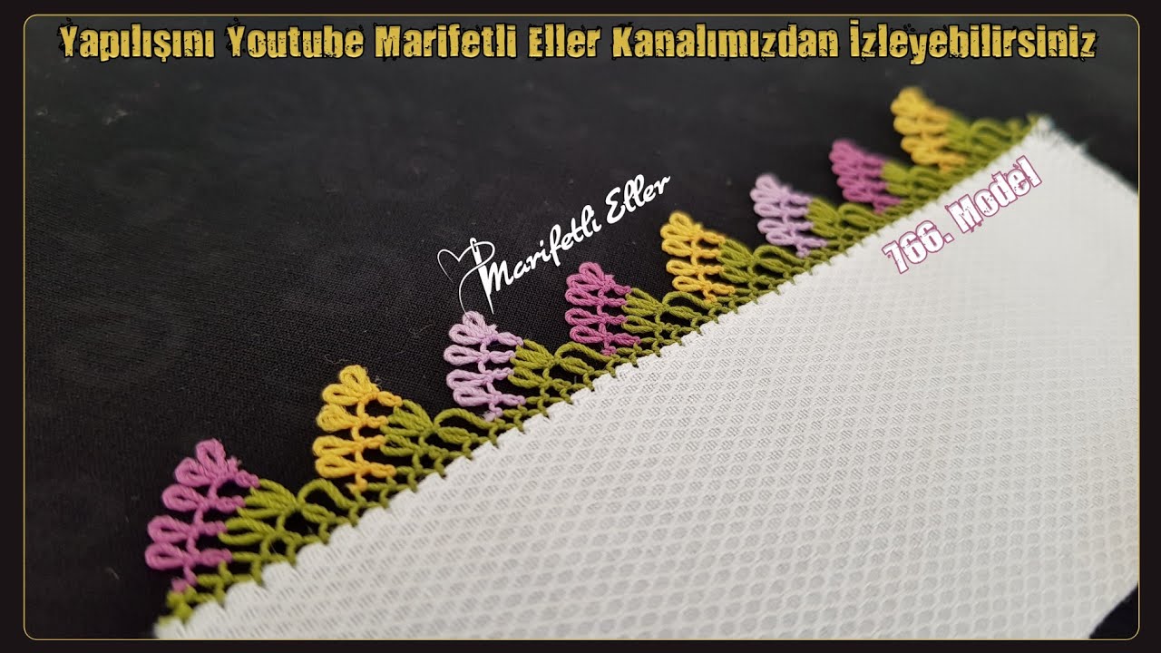 Görünümü Farklı Çıtı Pıtı İğne Oyası Modeli Yapılışı | 766. Model