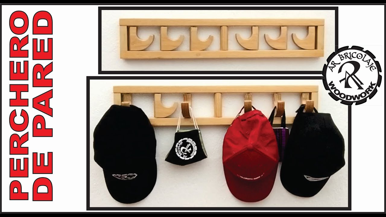 PERCHERO DE PARED DE MADERA ABATIBLE  / AR BRICOLAJE #arbricolaje