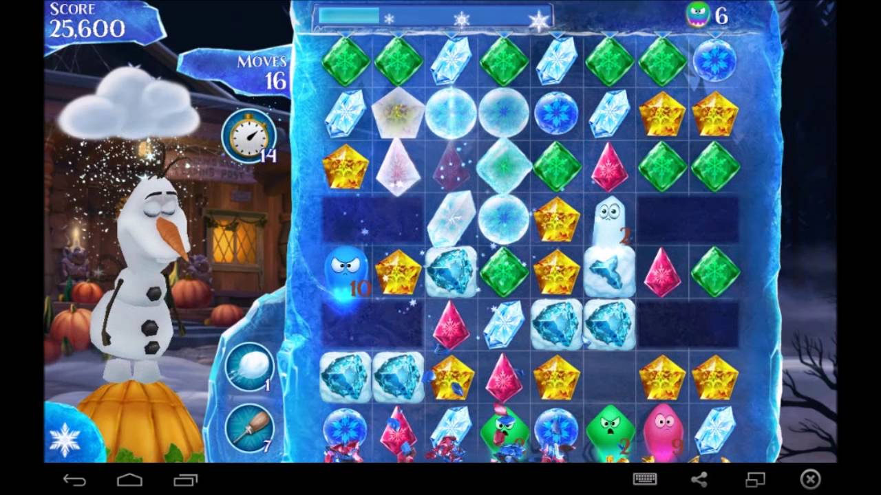 Frozen Free Fall  Summer Level 33 - Disney’s #1 puzzle game - New update