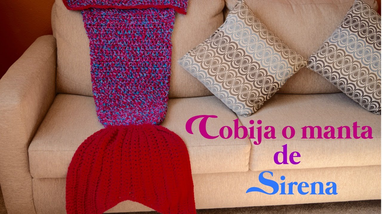 COMO TEJER COBIJA / MANTA DE SIRENA A CROCHET/GANCHILLO ( HOW TO CROCHET A MERMAID BLANKET)