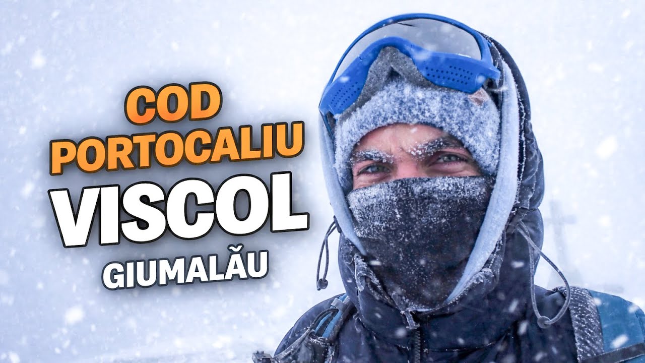Cod portocaliu de viscol extrem pe Giumalău ❄️
