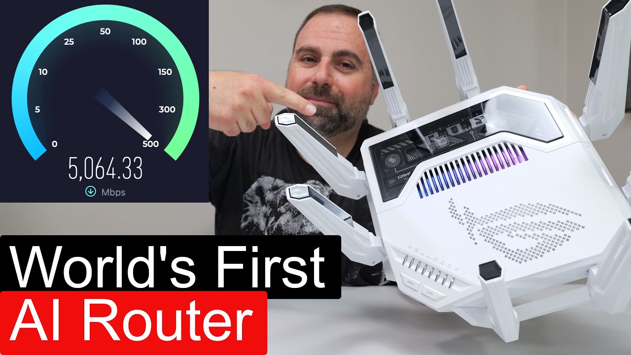 This Thing is Fast! The World&rsquo;s First AI Router (ASUS GT-BE19000AI)