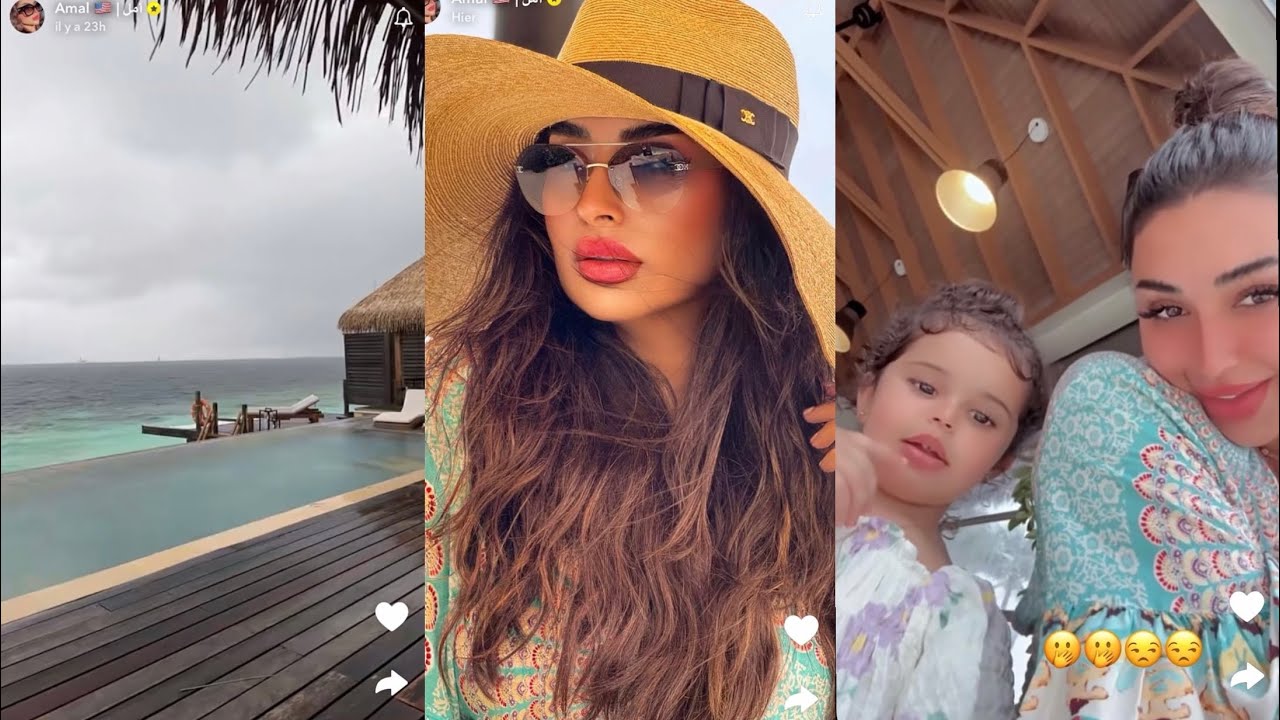 أمل الانصاري و خواتها في المالديف 🌊🏝️