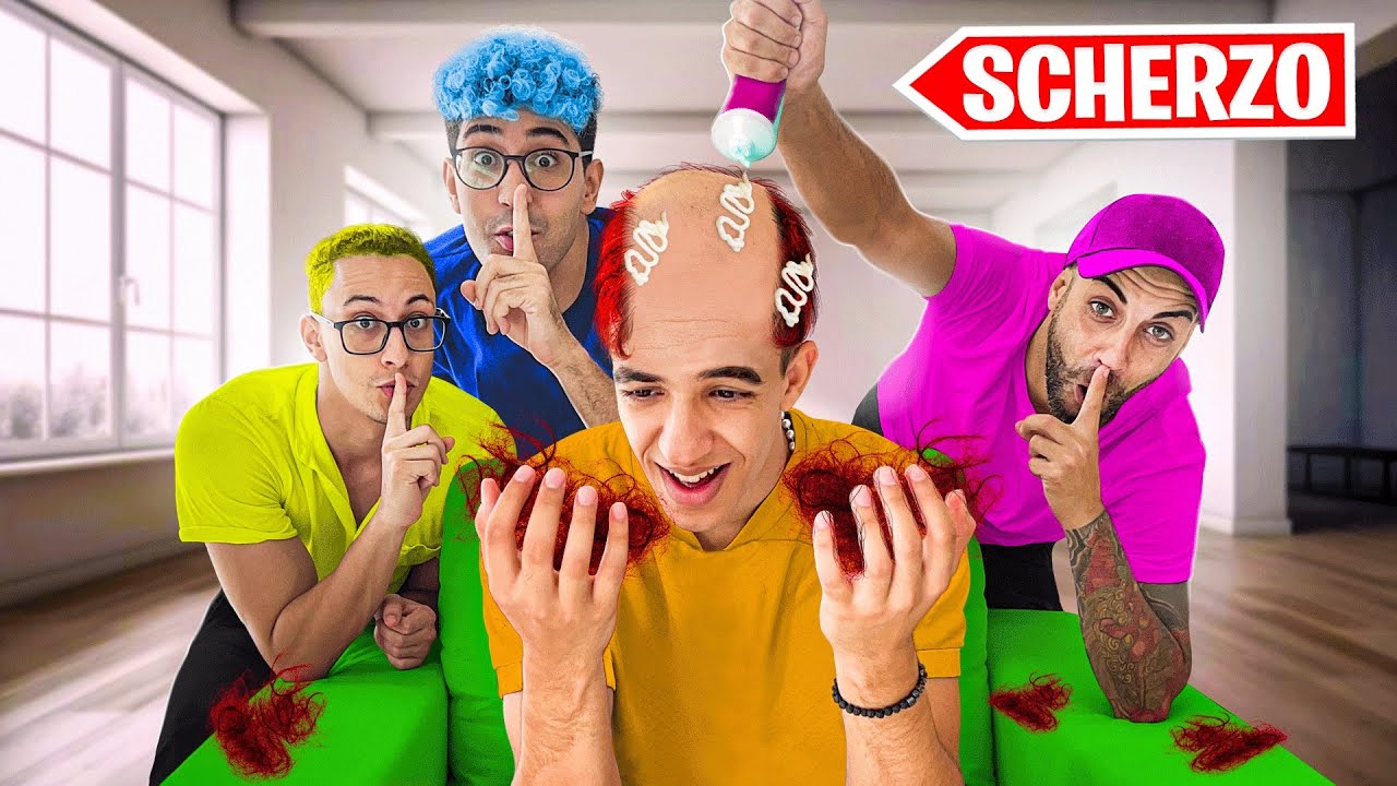 PRANK a ZBLITO CREMA DEPILATORIA nei CAPELLI 😳 in STREAM HOUSE 2.0 (È PELATO