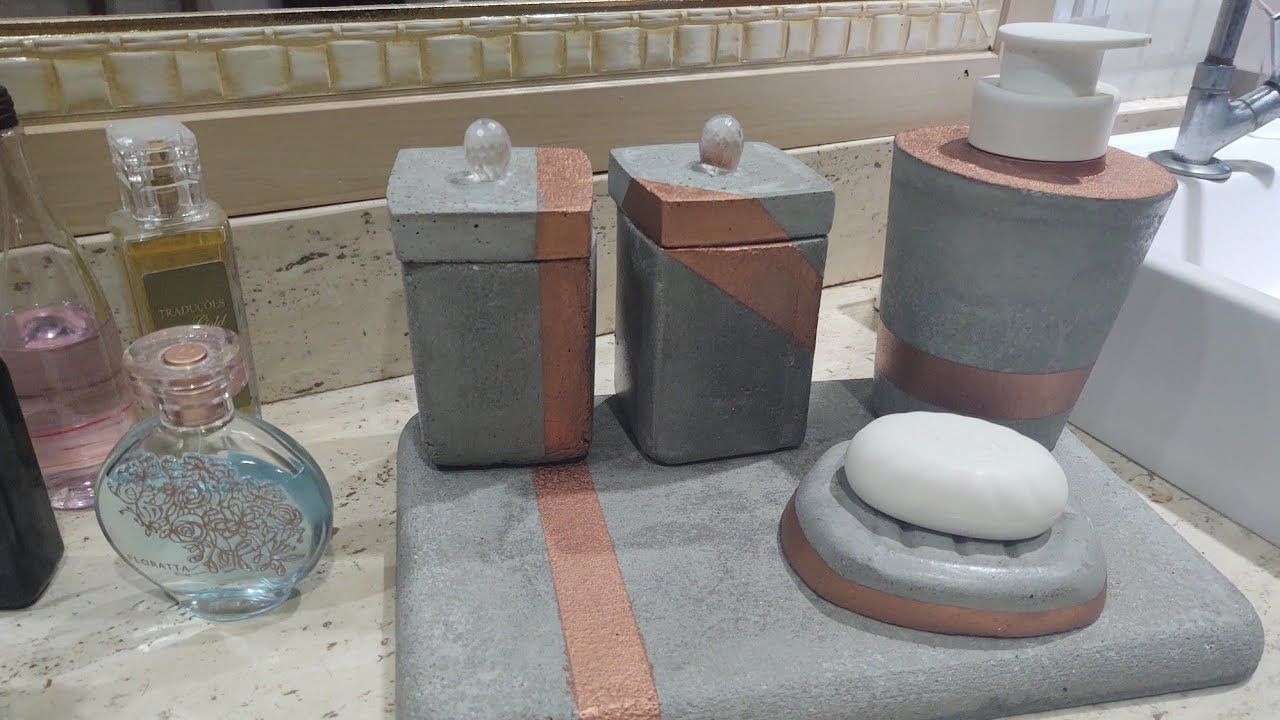 DIY KIT PARA BANHEIRO DE CIMENTO - KIT BANHEIRO DE ARGAMASSA - FAÇA VC MESMO - KIT LAVABO CASEIRO