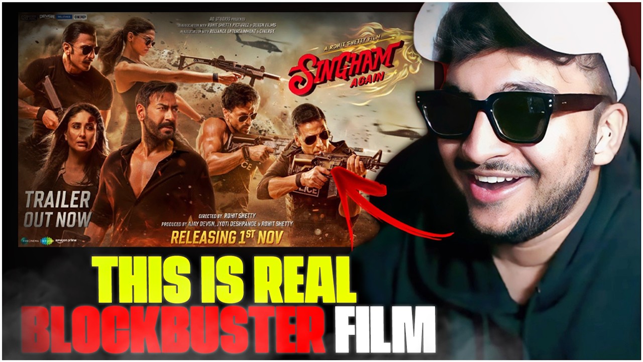 Singham Again Trailer Reaction Video | A Rohit Shetty Cop Universe - JUNIOR REACTS