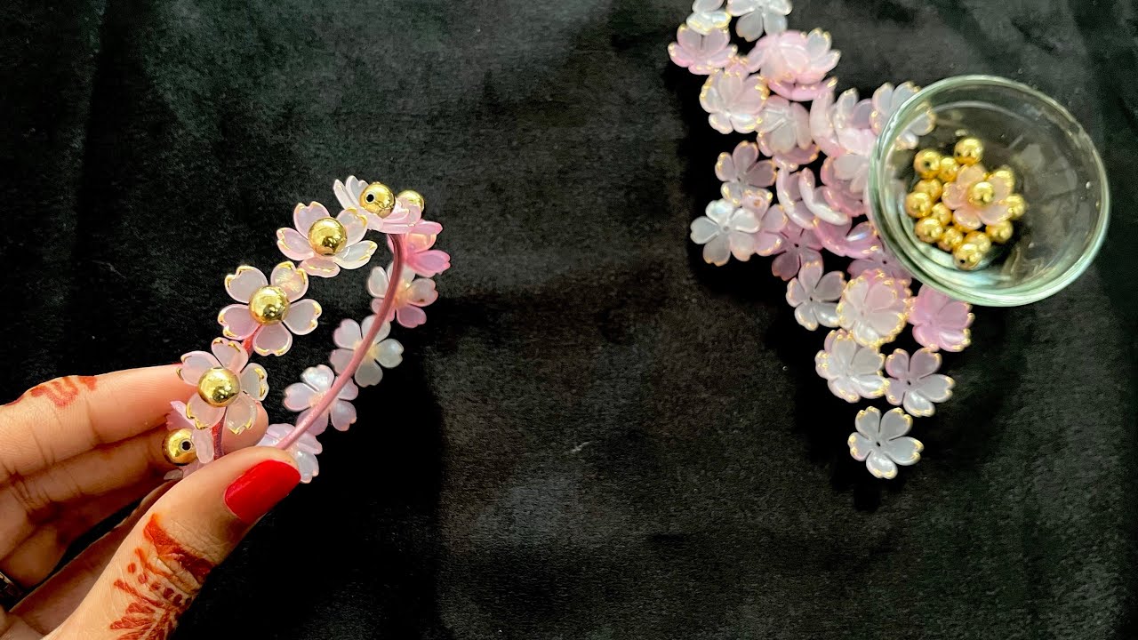 Diy flower bangle…🌸✨