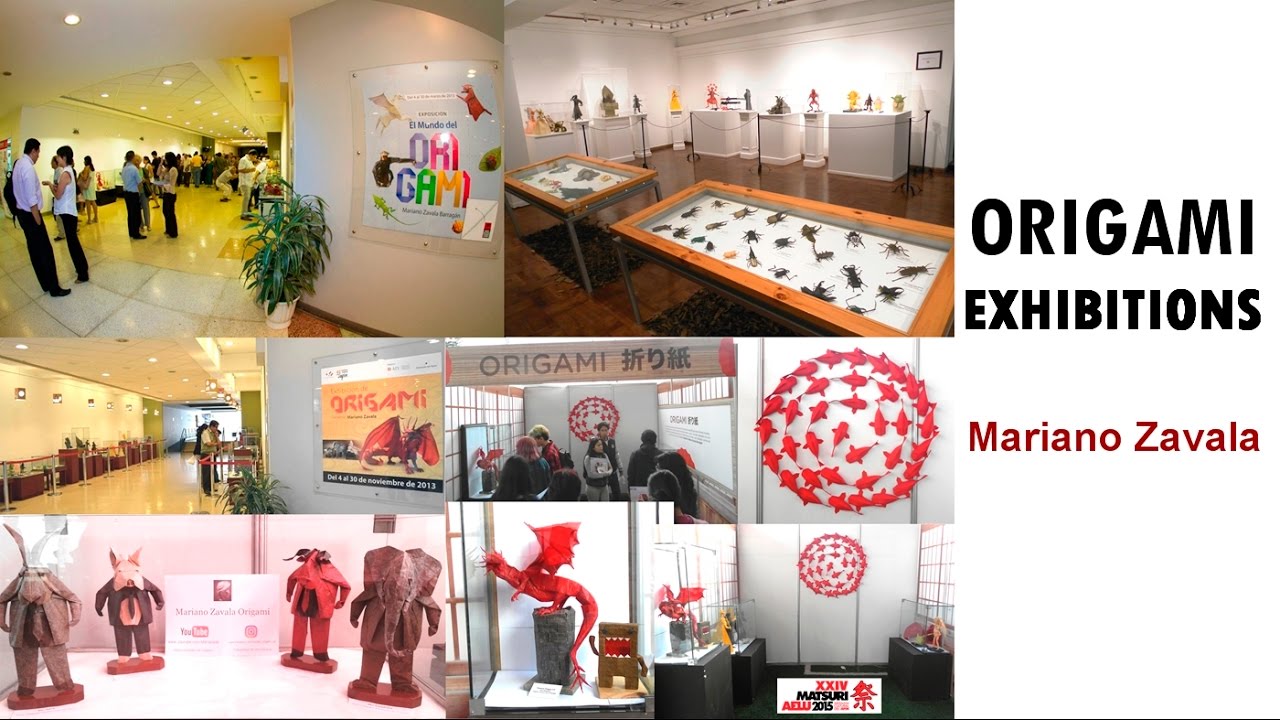 Five Origami Exhibitions 2013 - 2016 (Mariano Zavala B.)
