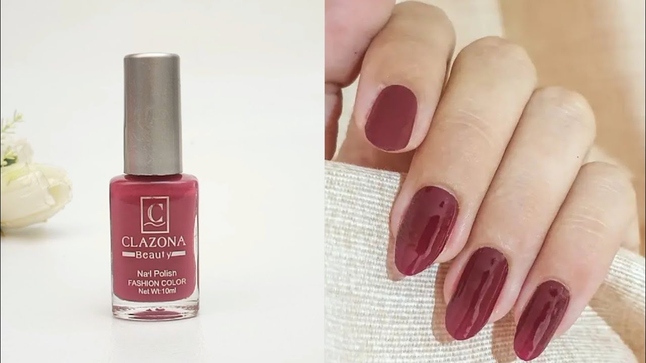 Clazona Nail Polish With Number | Clazona Beauty Redish Pink Nail Polish | Price | Fashion Color