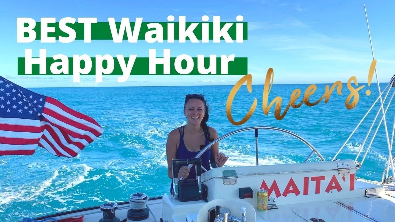 BEST Waikiki Happy Hour | with an OCEAN VIEW | Maitai Catamaran | OAHU