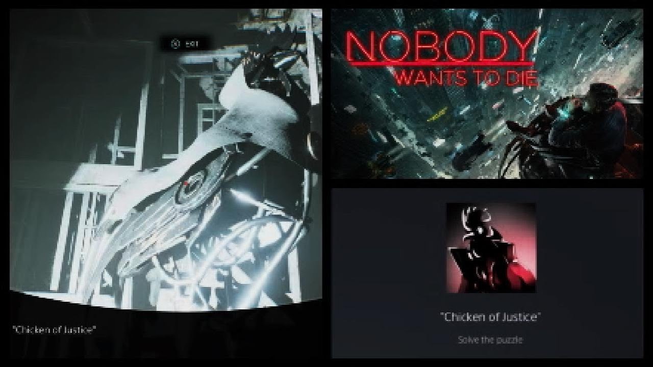 Unlocking the Chicken of Justice (Solve the puzzle) Trophy Achievmenet in Nobody Wants to Die