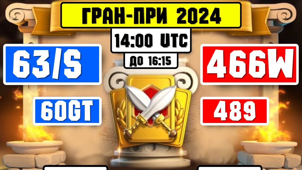 63/S vs 466W | 60GT vs 489 [ Гран - При 2024 ] ⚔️ Rise of Kingdoms ⚔️ 😍😎😍