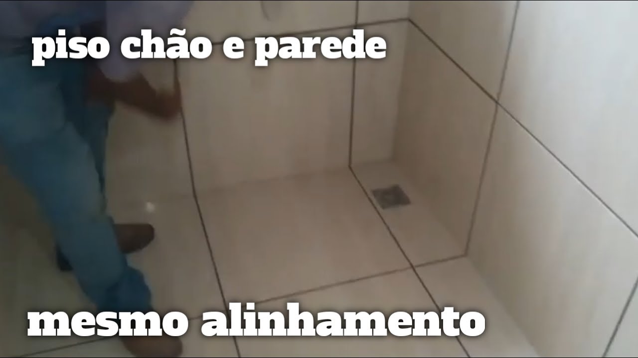 Piso parede e chão no mesmo alinhamento