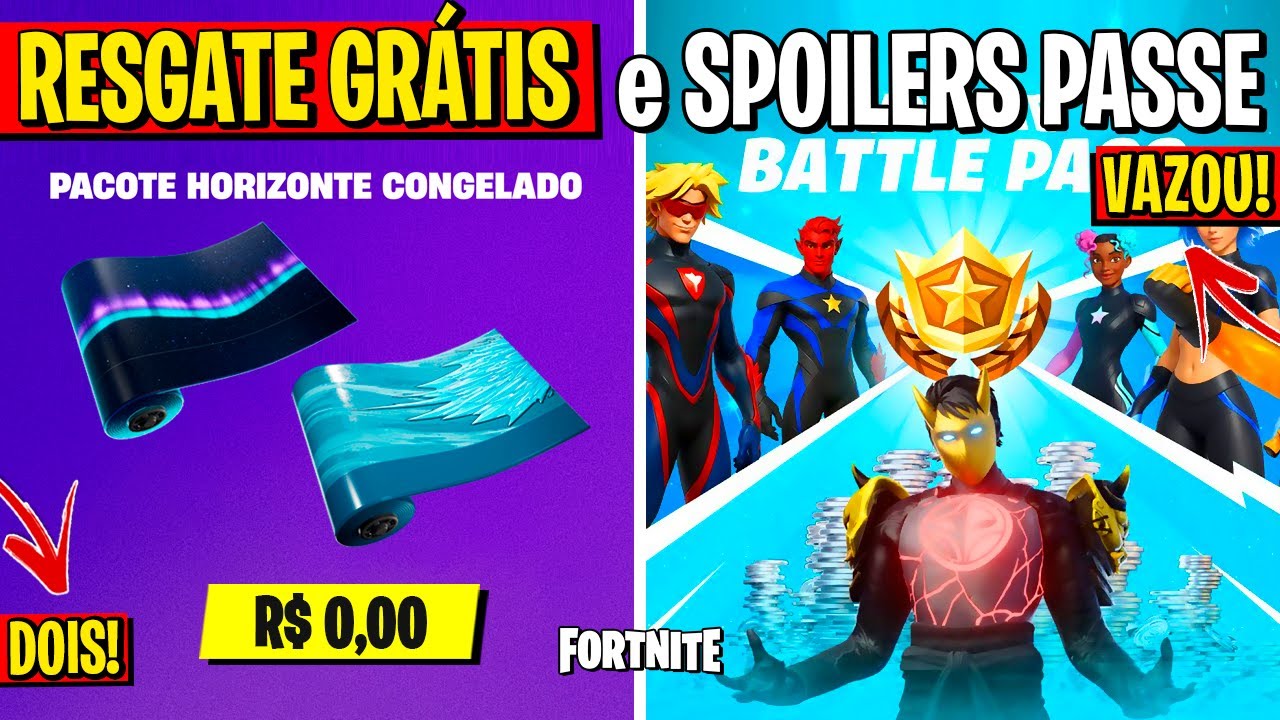Fortnite ACABOU DE VAZAR a Temporada 4 e as SKINS DO PASSE DE BATALHA!