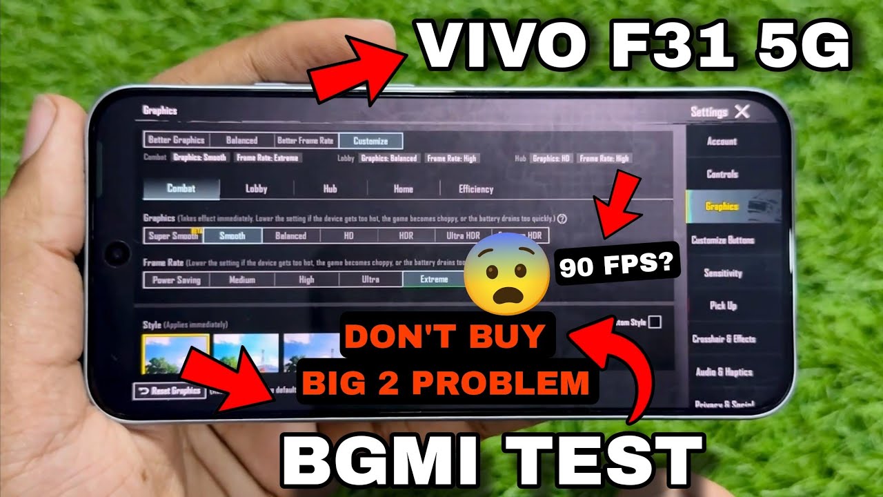 VIVO F31 PUBG TEST GAME |😨 VIVO F31 BGMI TEST
