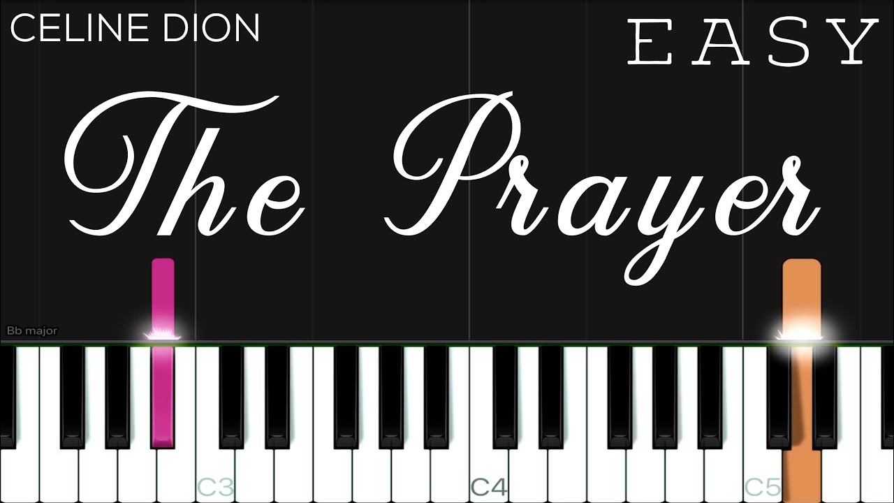 Celine Dion & Andrea Bocelli - The Prayer | EASY Piano Tutorial