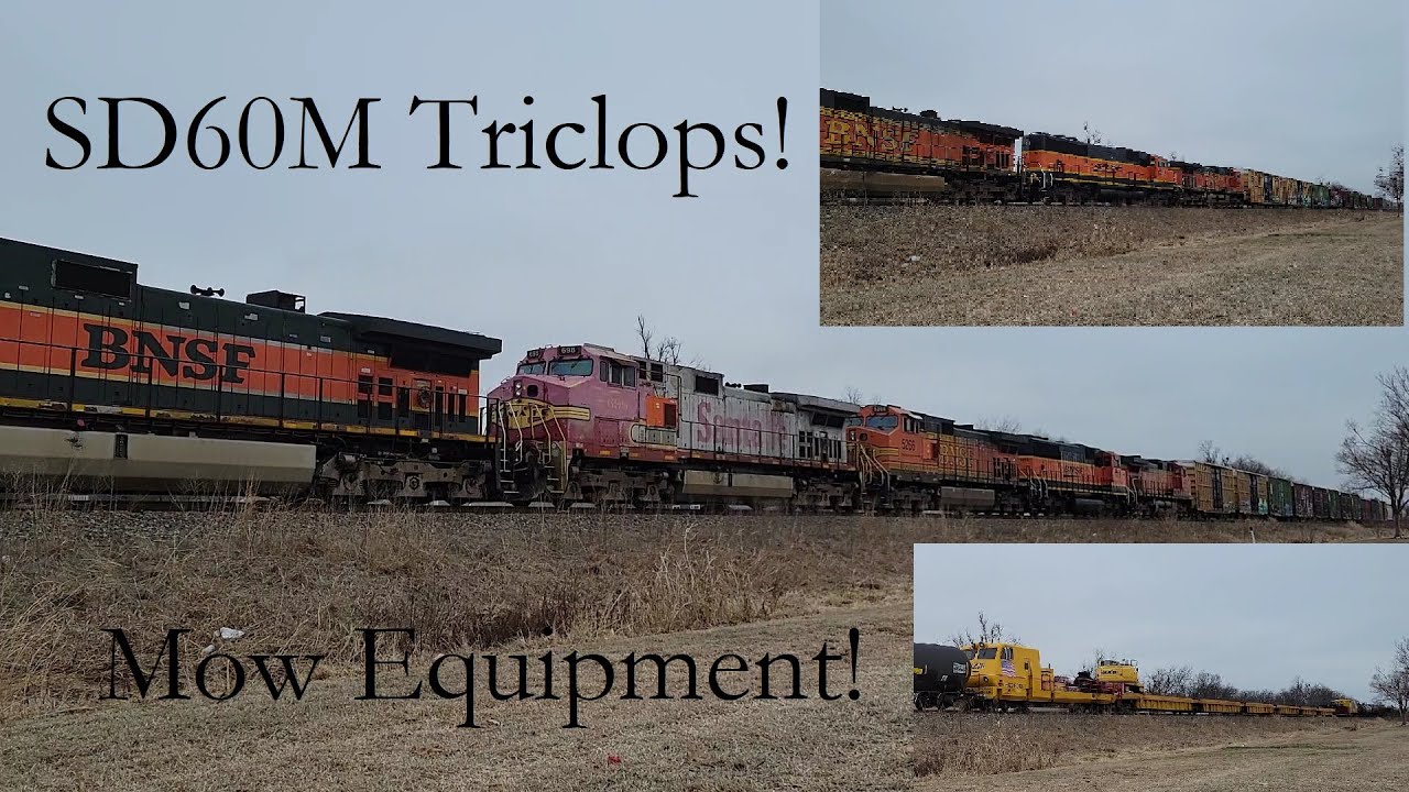 Trains from January 25 - 29, 2023; Ft. H1 leader, Santa Fe Warbonnet, BNSF SD60M Triclops and more!