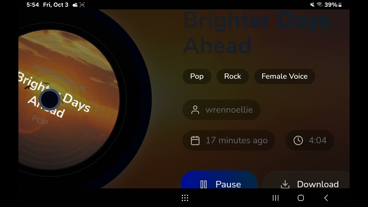 Brighter Days Ahead (original song by Wren Noellie)