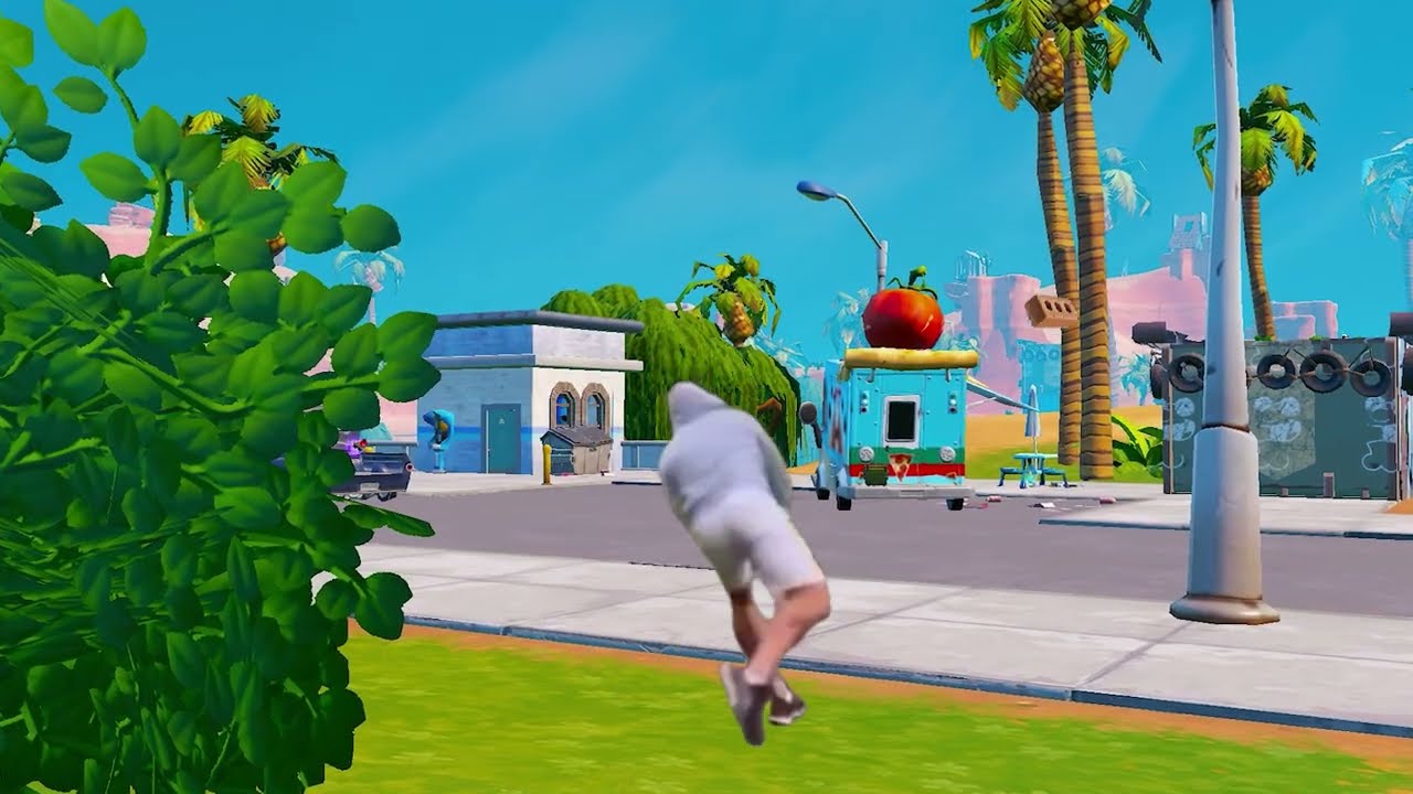 Spanian says "HOOD OOS" and throws brick in Fortnite! (Loop)