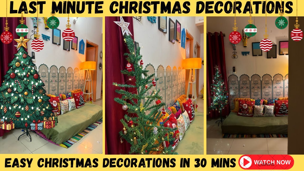 Last Minute Christmas Decorations Ideas | Christmas Decorations 